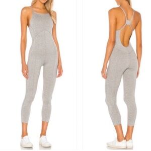 NWT FP Movement Side To Side Performance Jumpsuit in Heather Grey free people